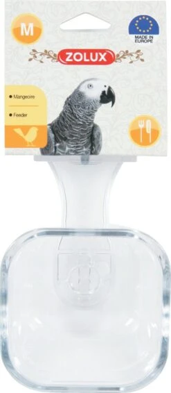 Zolux-Mangeoire Perroquet Transparent