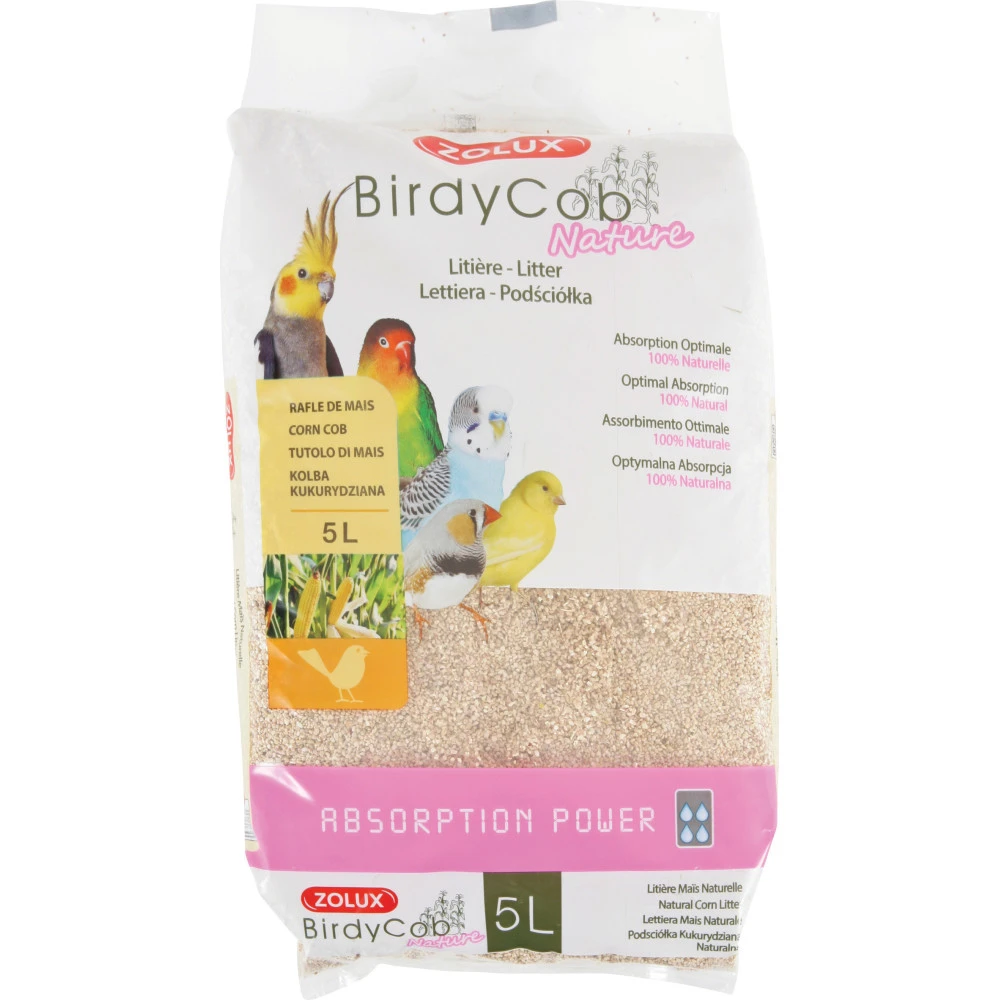 Zolux Litière Birdycob Nature 5 Litres Pour Oiseaux 3 Zolux Litière Birdycob Nature 5 Litres Pour Oiseaux