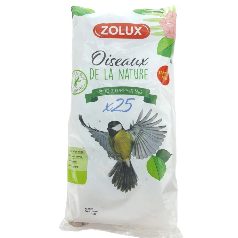 Zolux 25 Boules De Graisse De 90 Gr Donc 2.25 Kg Toutes Saisons Pour Oiseaux 4 Zolux 25 Boules De Graisse De 90 Gr Donc 2.25 Kg Toutes Saisons Pour Oiseaux – Image 2