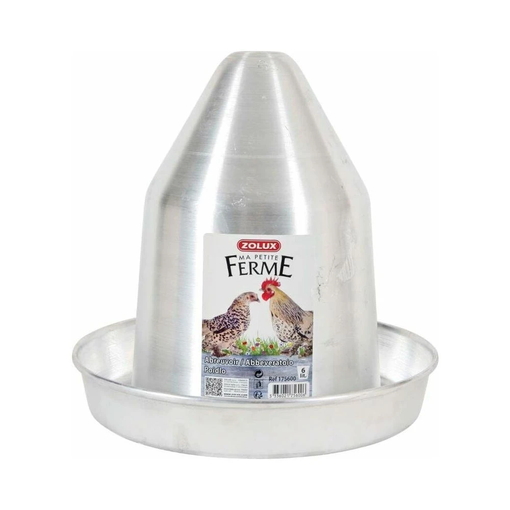 Abreuvoir ZOLUX - Gris - 6L - 175600 3 Abreuvoir ZOLUX - Gris - 6L - 175600