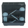 Zolux Cage Indoor 2 Triplex 50 Ciel Pour Hamster 51 X 28 X Hauteur 48 Cm -lacompagniedesanimaux 3336022051087 2