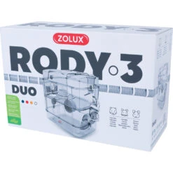 Zolux Cage Duo Rody3. Couleur Blanche. Taille 41 X 27 X 40.5 Cm H. Pour Rongeur -lacompagniedesanimaux 3336022060188 3