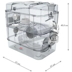 Zolux Cage Duo Rody3. Couleur Blanche. Taille 41 X 27 X 40.5 Cm H. Pour Rongeur -lacompagniedesanimaux 3336022060188 4
