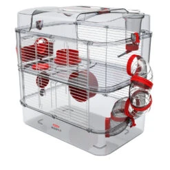 Zolux Cage Duo Rody3. Couleur Grenadine. Taille 41 X 27 X 40.5 Cm H. Pour Rongeur -lacompagniedesanimaux 3336022060195 4