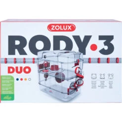 Zolux Cage Duo Rody3. Couleur Grenadine. Taille 41 X 27 X 40.5 Cm H. Pour Rongeur -lacompagniedesanimaux 3336022060195 5