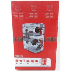 Zolux Cage Trio Rody3 Couleur Bleu Taille 41 X 27 X 53 Cm H Pour Rongeur -lacompagniedesanimaux 3336022060232 3