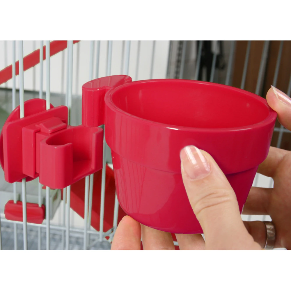 Mangeoire ZOLUX À Fixer - Rouge - 300 Ml - 206691 5 Mangeoire ZOLUX À Fixer - Rouge - 300 Ml - 206691 – Image 3