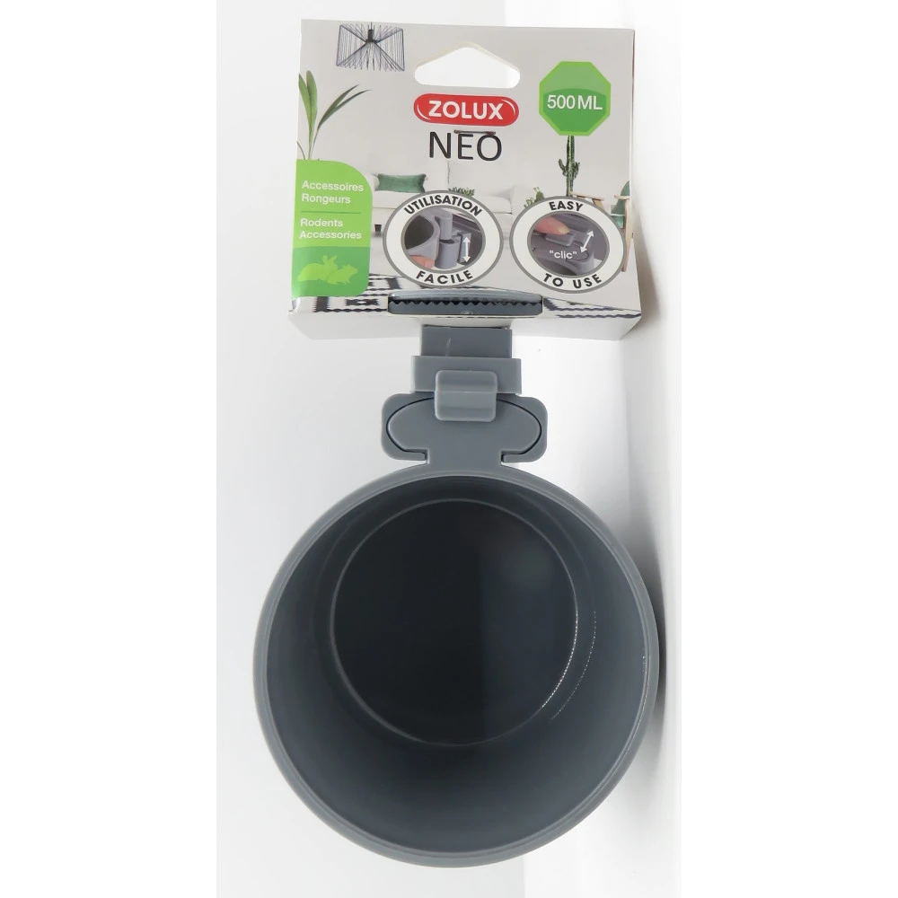 Mangeoire ZOLUX À Fixer - Gris - 500 Ml - 206697 5 Mangeoire ZOLUX À Fixer - Gris - 500 Ml - 206697 – Image 3