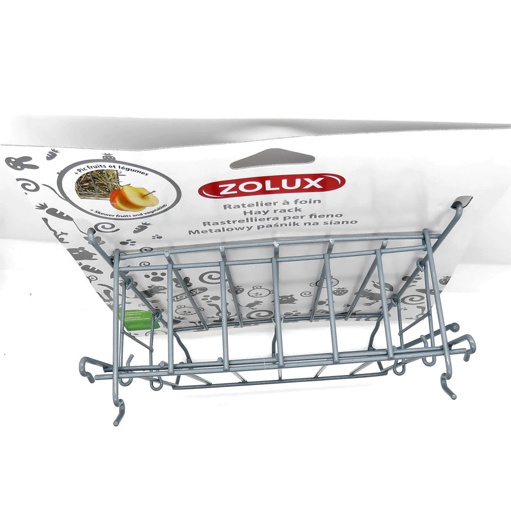 Zolux Râtelier à Foin En Métal Gris 20x 6 X 18 Cm Pour Rongeur 6 Zolux Râtelier à Foin En Métal Gris 20x 6 X 18 Cm Pour Rongeur – Image 4
