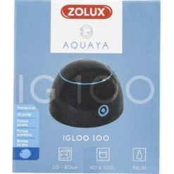 Zolux Pompe à Air Igloo 100 Noir Puissance 1.8 W Débit Max 96 L/H - Aquarium