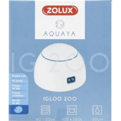 Zolux Pompe à Air Igloo 200 Blanc Puissance 2.0 W Débit Max 120 L/H. Pour Aquarium. -lacompagniedesanimaux 3336023207520 3