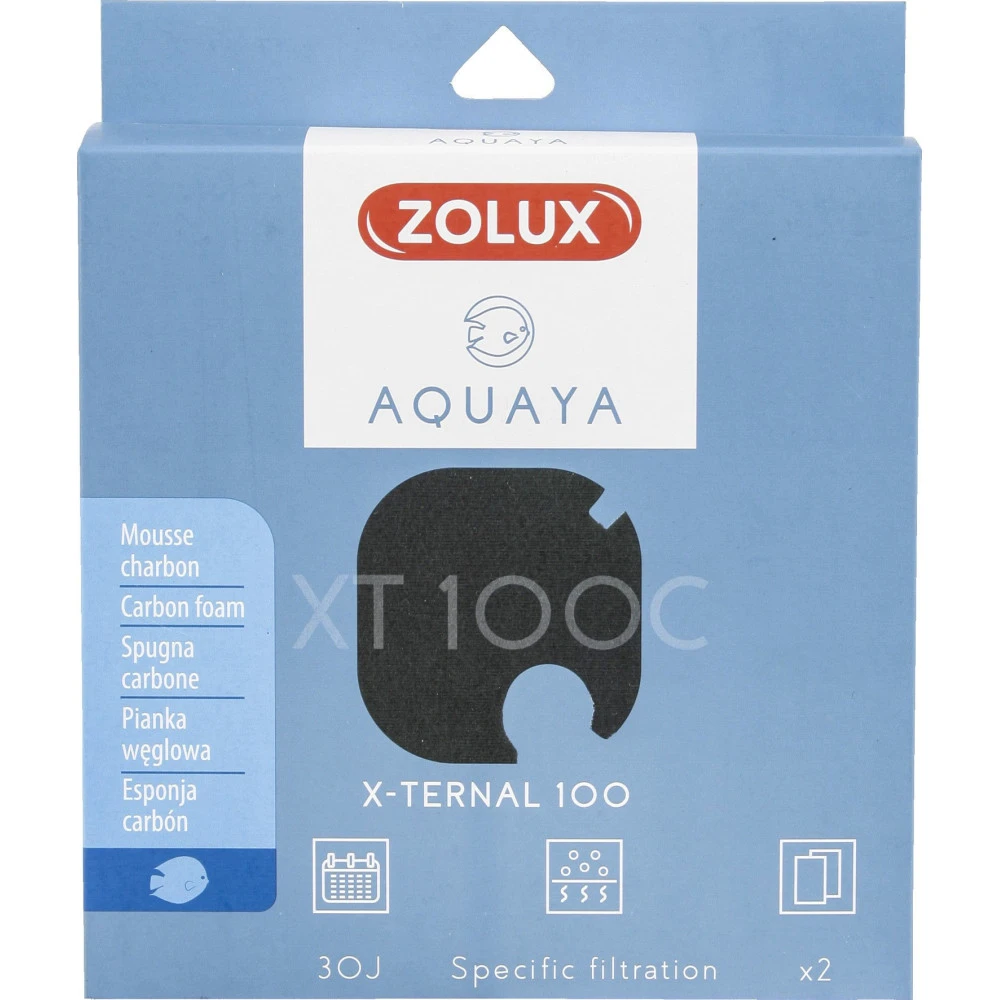 Zolux Filtre Pour Pompe X-ternal 100, Filtre XT 100 C Mousse Charbon X 2. Pour Aquarium. 4 Zolux Filtre Pour Pompe X-ternal 100, Filtre XT 100 C Mousse Charbon X 2. Pour Aquarium. – Image 2
