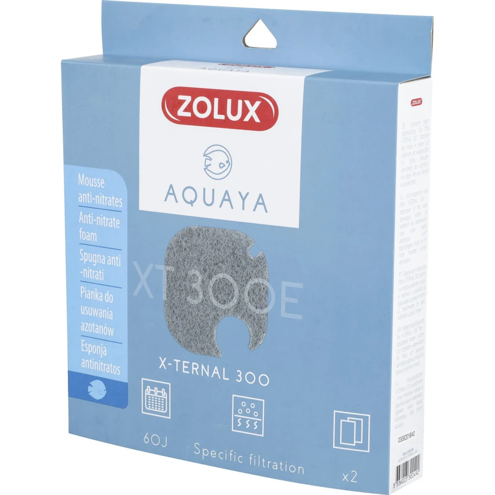 Zolux Filtre Pour Pompe X-ternal 300, Filtre XT 300 E Mousse Anti Nitrates X 2 Pour Aquarium. 3 Zolux Filtre Pour Pompe X-ternal 300, Filtre XT 300 E Mousse Anti Nitrates X 2 Pour Aquarium.