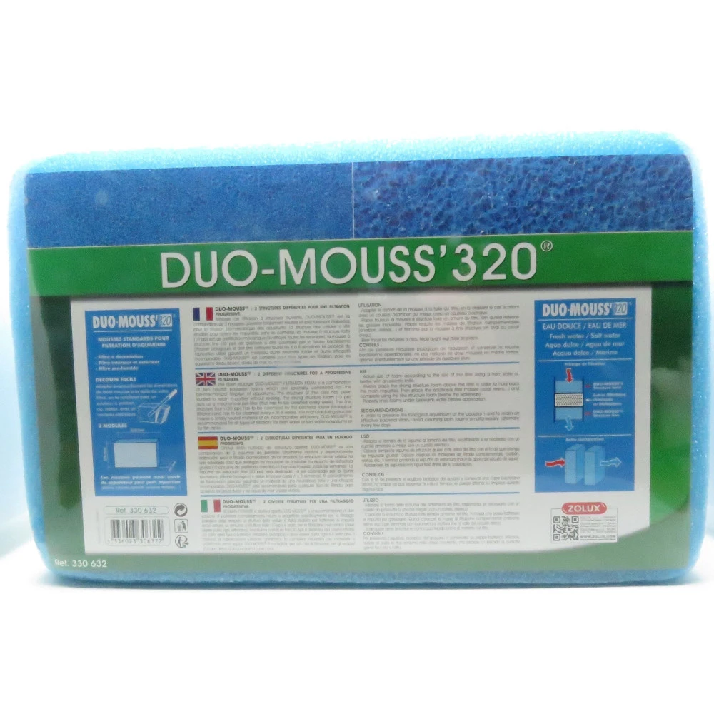 Zolux Duo Mousse 320. 2 Mousses De Filtration Pour Aquarium. 5 Zolux Duo Mousse 320. 2 Mousses De Filtration Pour Aquarium. – Image 3