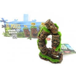 Zolux Totem 2 Colonnes Ki Pouss. 7.7 X 5.6 X 13.8 Cm. Décoration Aquarium. -lacompagniedesanimaux 3336023521794 3