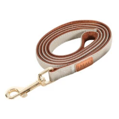 Zolux Laisse IMAO MAYFAIR. 20 Mm. X 1.2 Mètre Taupe. Pour Chien. -lacompagniedesanimaux 3336024667668 1