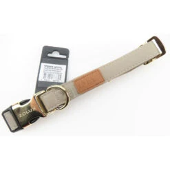 Zolux Collier IMAO MAYFAIR. 25 Mm. Réglable. Couleur Taupe. Pour Chien. -lacompagniedesanimaux 3336024667705 3