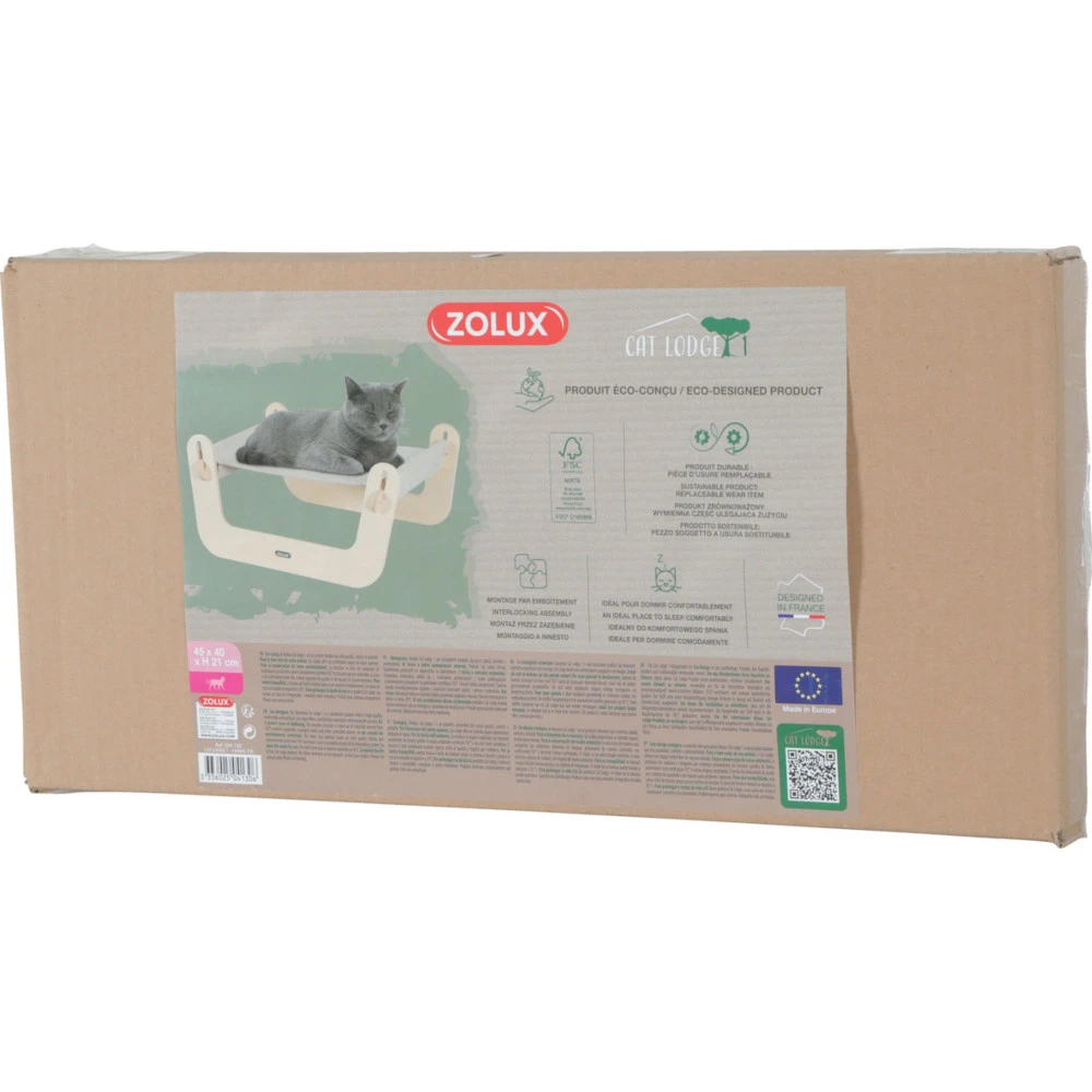 Zolux Hamac Cat Lodge 1,Taille 45 X 40 X 21 Cm Pour Chat 7 Zolux Hamac Cat Lodge 1,Taille 45 X 40 X 21 Cm Pour Chat – Image 5