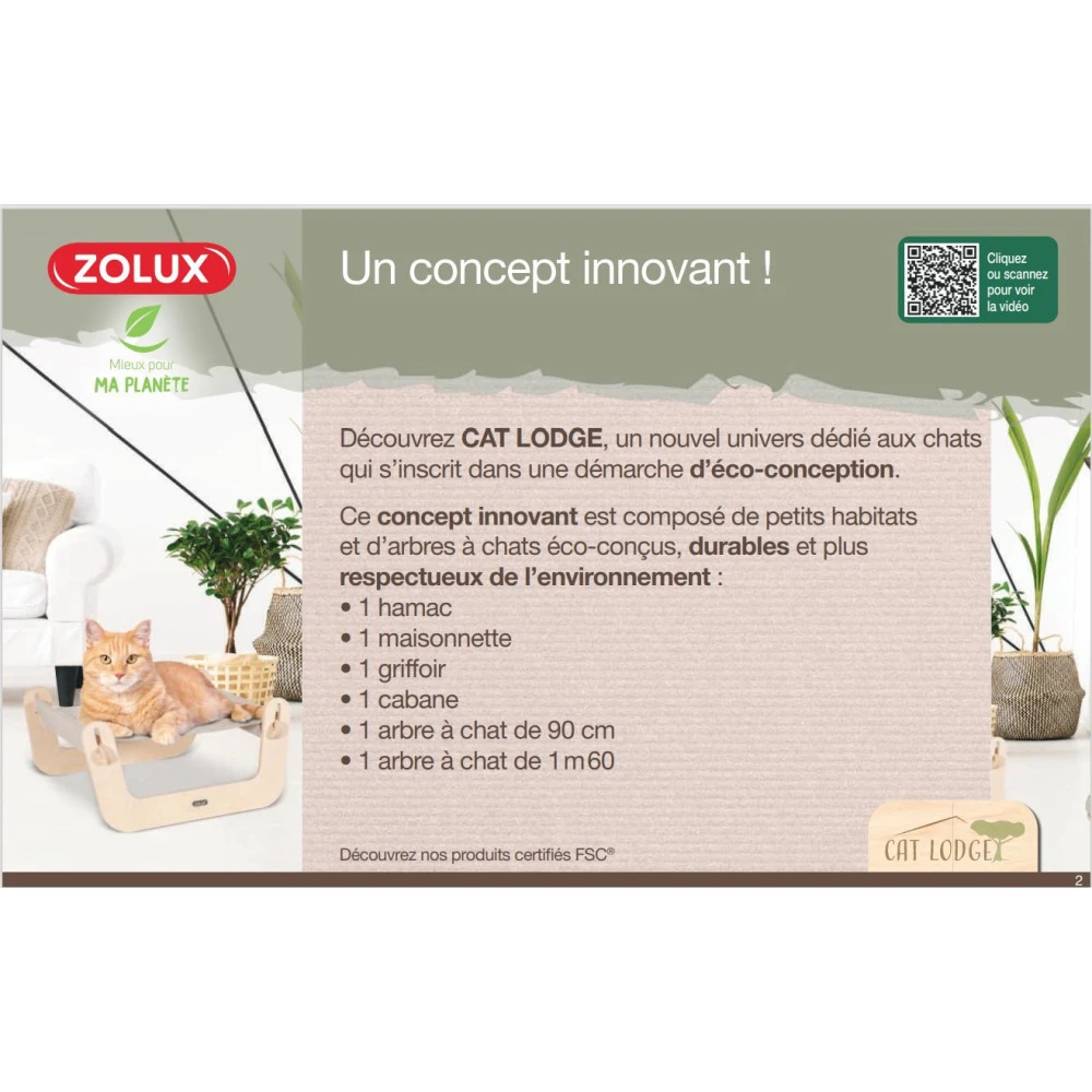 Zolux Hamac Cat Lodge 1,Taille 45 X 40 X 21 Cm Pour Chat 9 Zolux Hamac Cat Lodge 1,Taille 45 X 40 X 21 Cm Pour Chat – Image 7