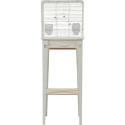 Zolux Cage Et Meuble CHIC LOFT Taille S 38 X 24,5 X Hauteur 113cm Couleur Blanc