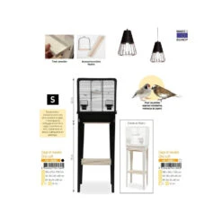 Zolux Cage Et Meuble CHIC LOFT Taille S 38 X 24,5 X Hauteur 113cm Couleur Blanc 8 Zolux Cage Et Meuble CHIC LOFT Taille S 38 X 24,5 X Hauteur 113cm Couleur Blanc -lacompagniedesanimaux 3336026041800 3