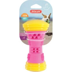 Zolux Jouet Haltère Sunset 15 Cm Rose Pour Chien