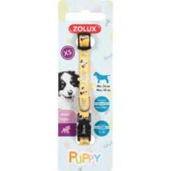 Zolux Collier PUPPY MASCOTTE 8 Mm 16 à 25 Cm Couleur Jaune Pour Chiots