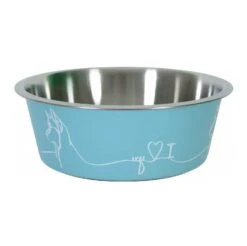 Zolux Gamelle Love Dog Inox Bleu 1.7 L