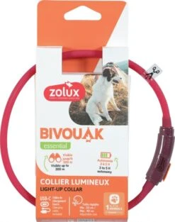 Zolux Collier Lumineux Pour Chiot Rouge 20 à 40 Cm