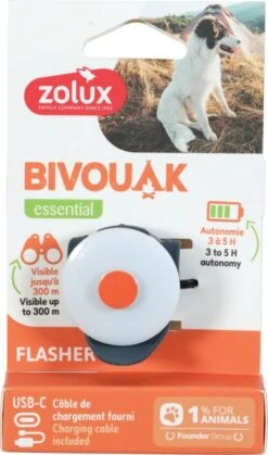 Zolux Flasher USB Pour Chien Bleu