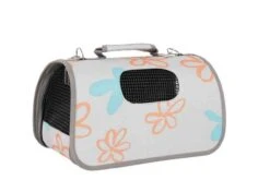 Zolux Panier De Transport "Flower" Gris M