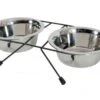 Zolux Support + 2 Bols En Inox 350 Ml -lacompagniedesanimaux zolux support 2 bols en inox 350 ml