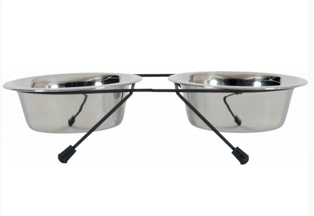 Zolux Support + 2 Bols En Inox 350 Ml 4 Zolux Support + 2 Bols En Inox 350 Ml – Image 2