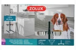 Zolux Support Double Réglable + 2 Bols 1,5 L -lacompagniedesanimaux zolux support double re glable 2 bols 1 5 l3