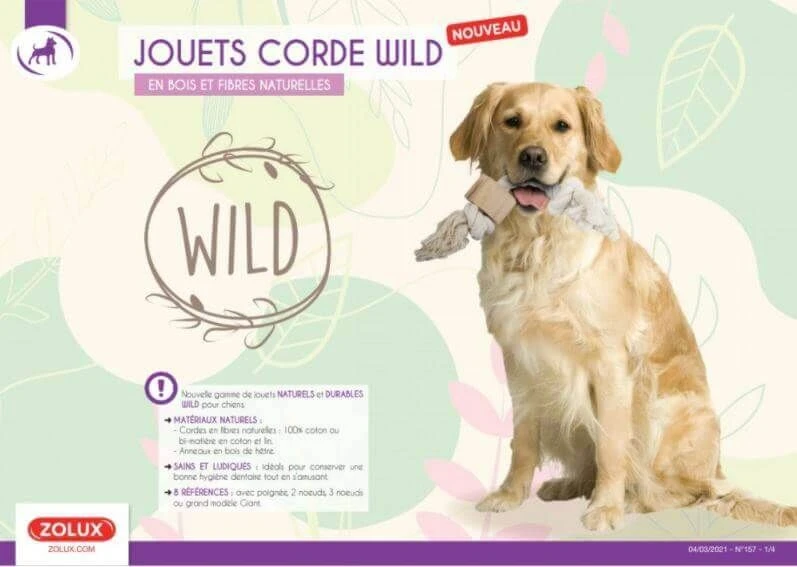 Zolux Jouet Corde Wild Mix Giant Pour Chien 43 Cm - Destockage – Image 3